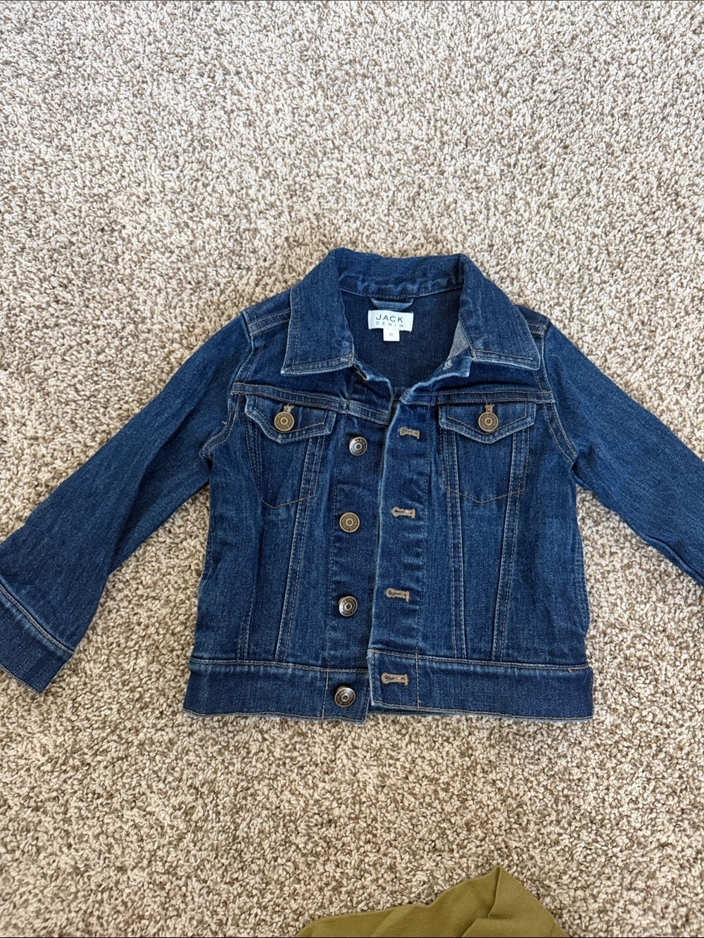 Janie and Jack Toddler Boys Dark Blue Denim Jacket 2T